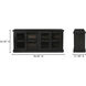 Mona 78 X 21 inch Black Sideboard