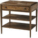 Nova 29 X 28 inch Dusk Nightstand, Two Tiers
