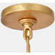 Julie Neill Acadia LED 30 inch Antique Gold Leaf Chandelier Ceiling Light, Medium