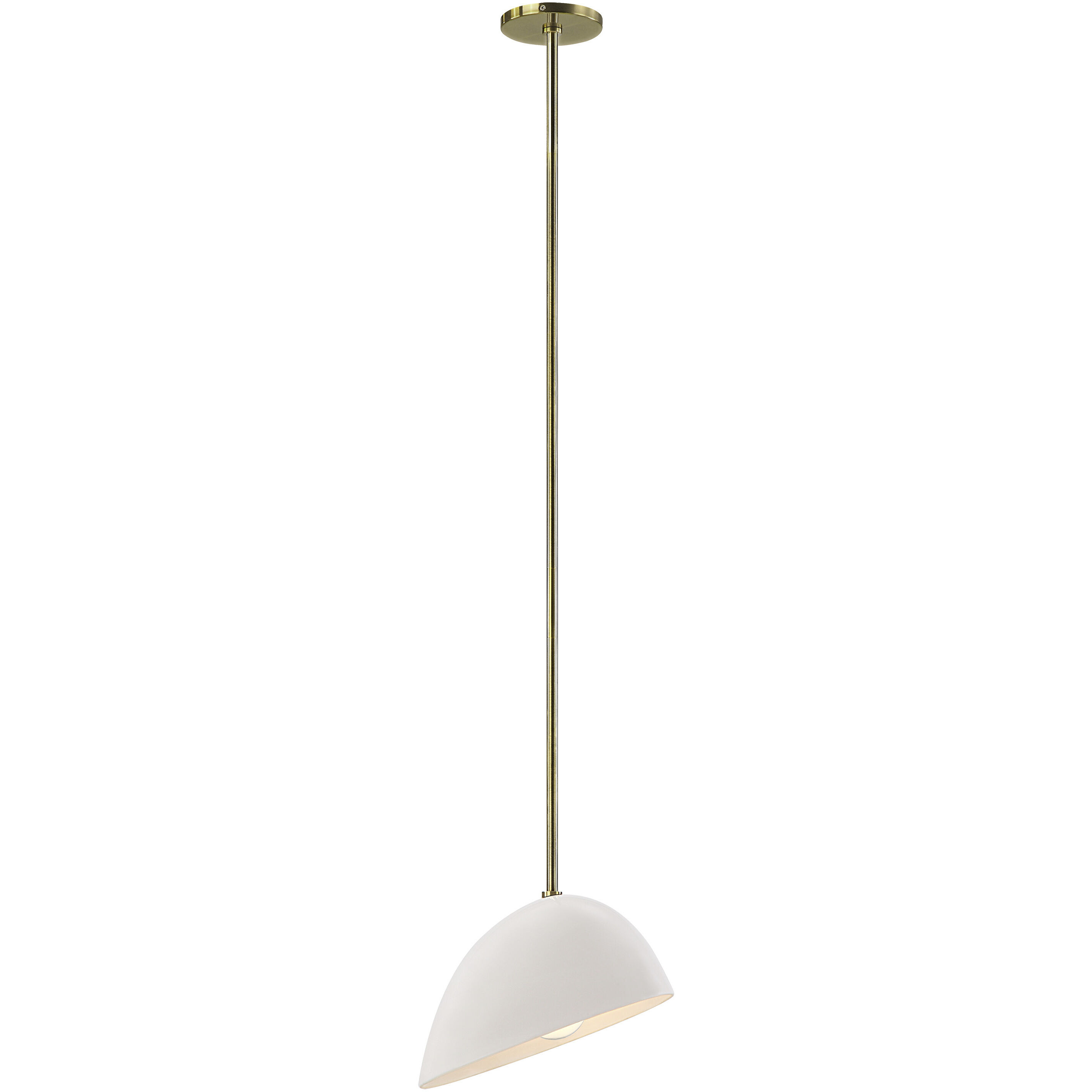 Corio 1 Light 11.75 inch Glossy Off-White Chandelier Ceiling Light