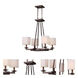 Signature 4 Light 27 inch Antique Bronze Chandelier Ceiling Light