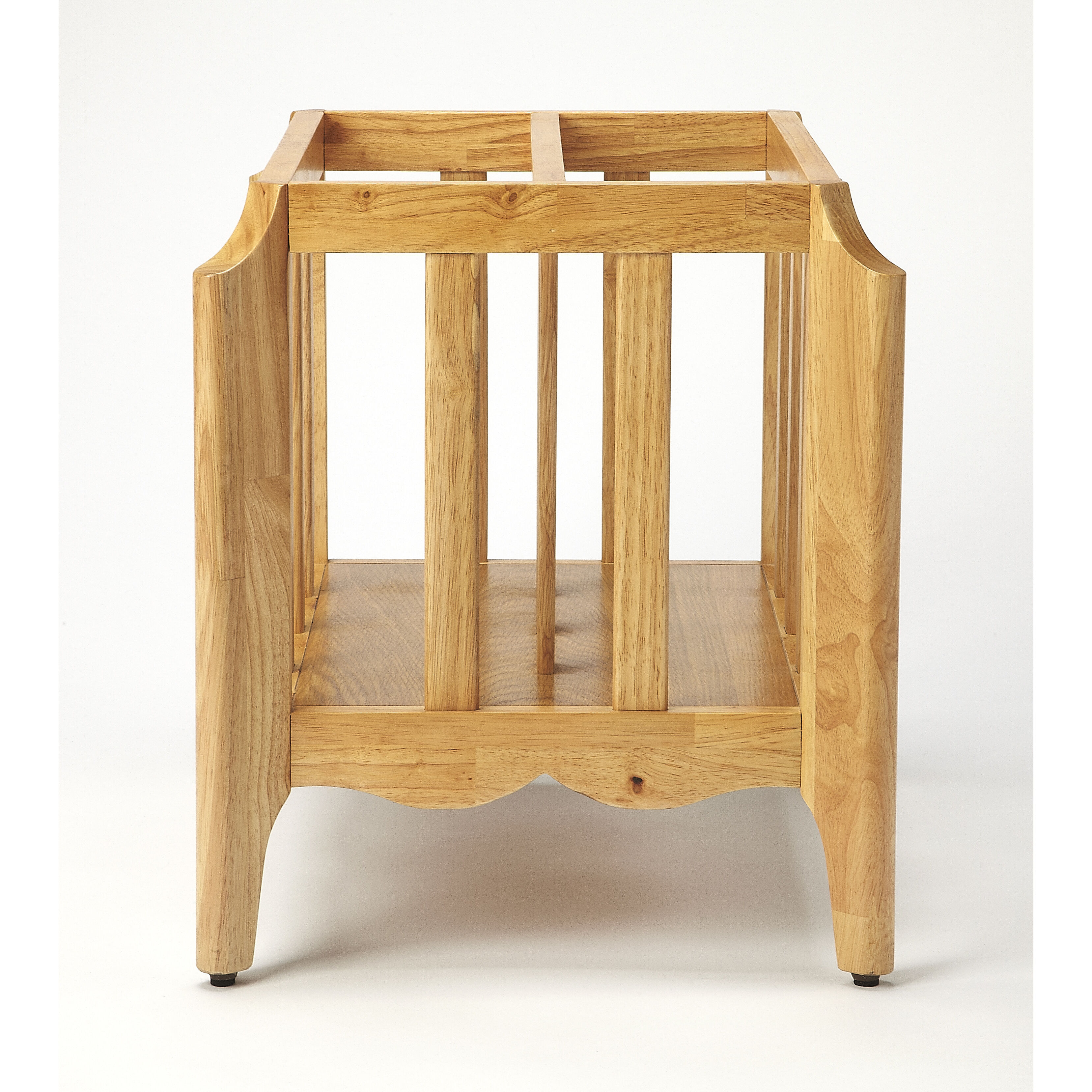 Butler Loft Wilshire  Natural Mango Magazine Rack/Media Storage