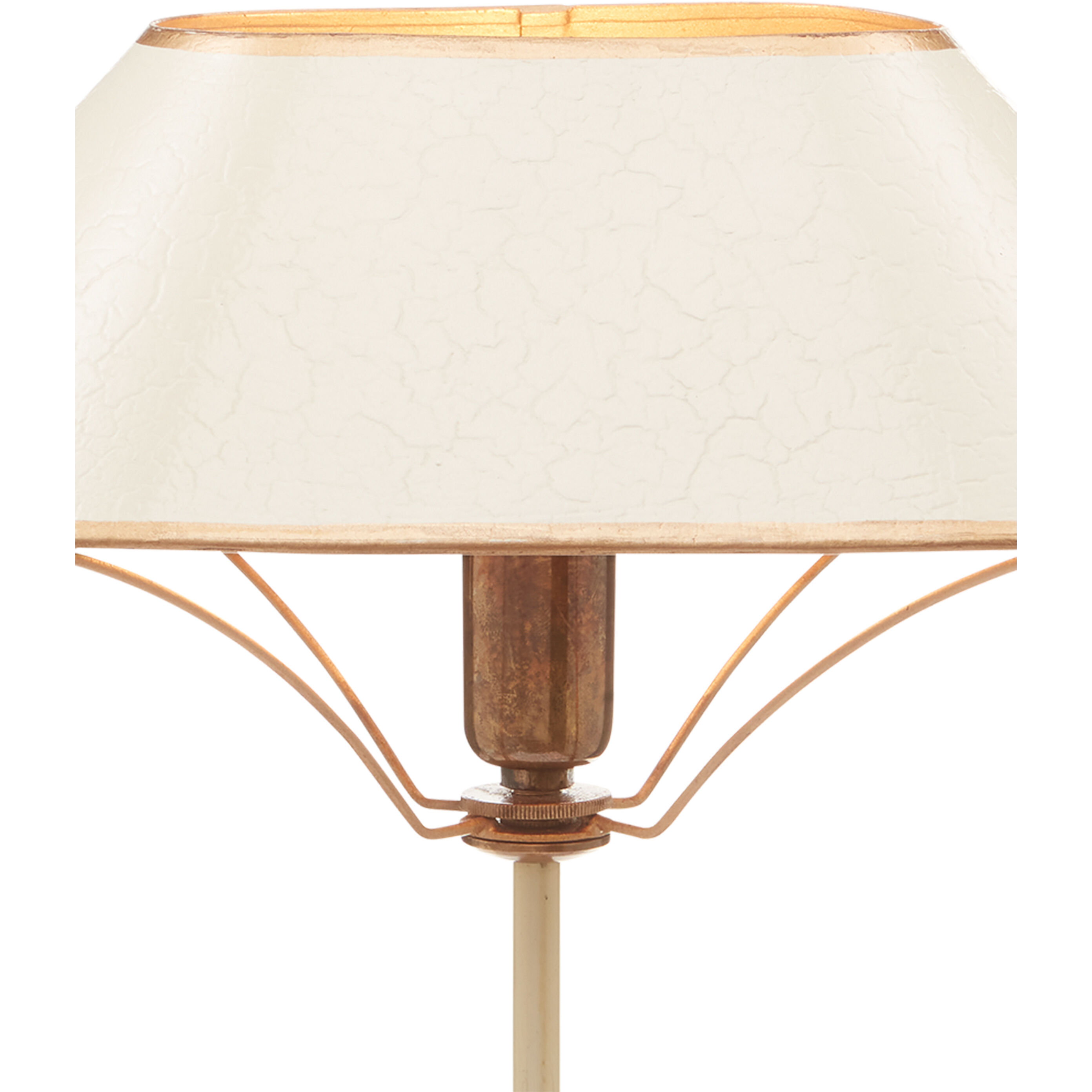 Daphne 16.5 inch 60 watt Ivory/Antique Brass/Gold Table Lamp Portable Light