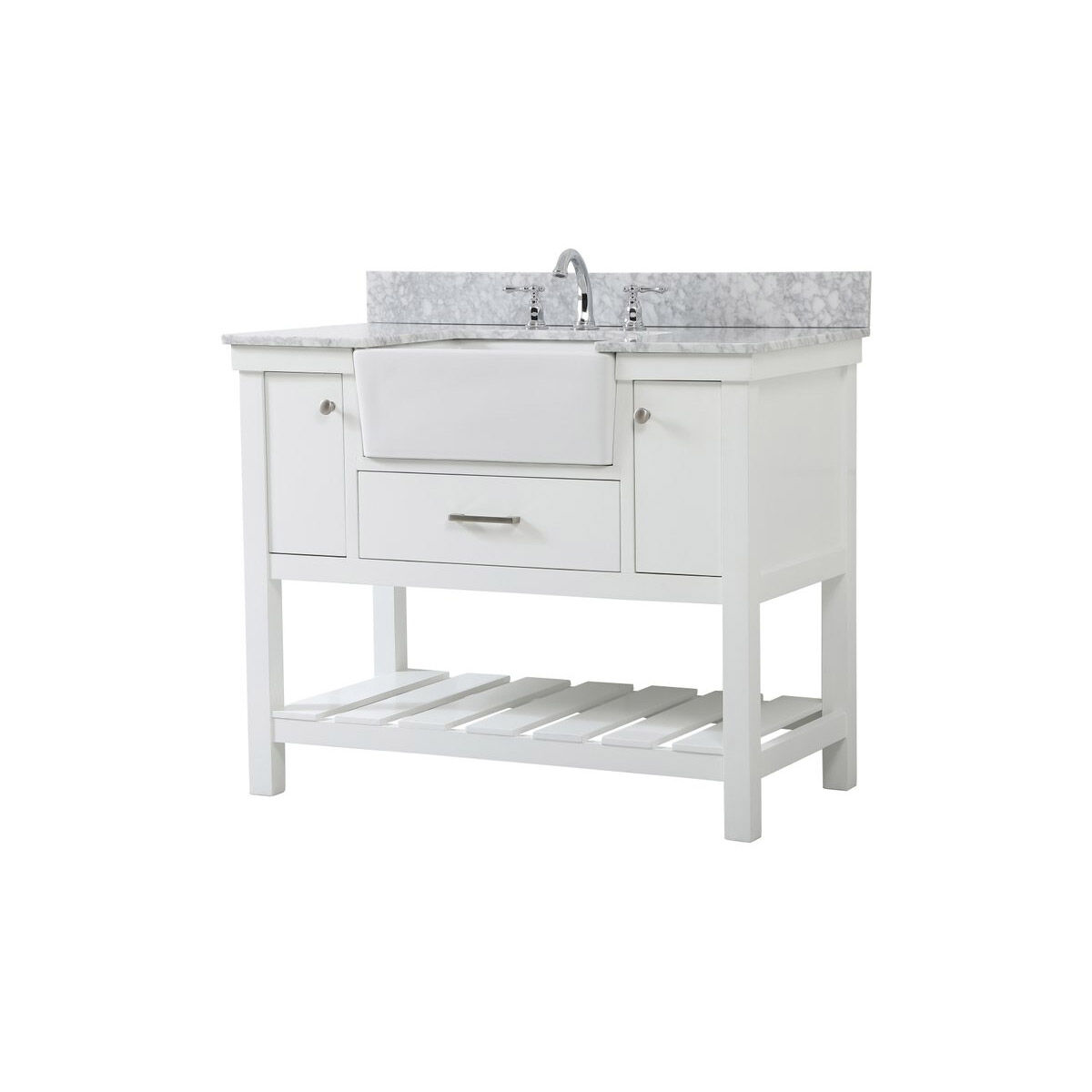 Clement 42 X 22 X 34 inch White Bathroom Vanity Cabinet