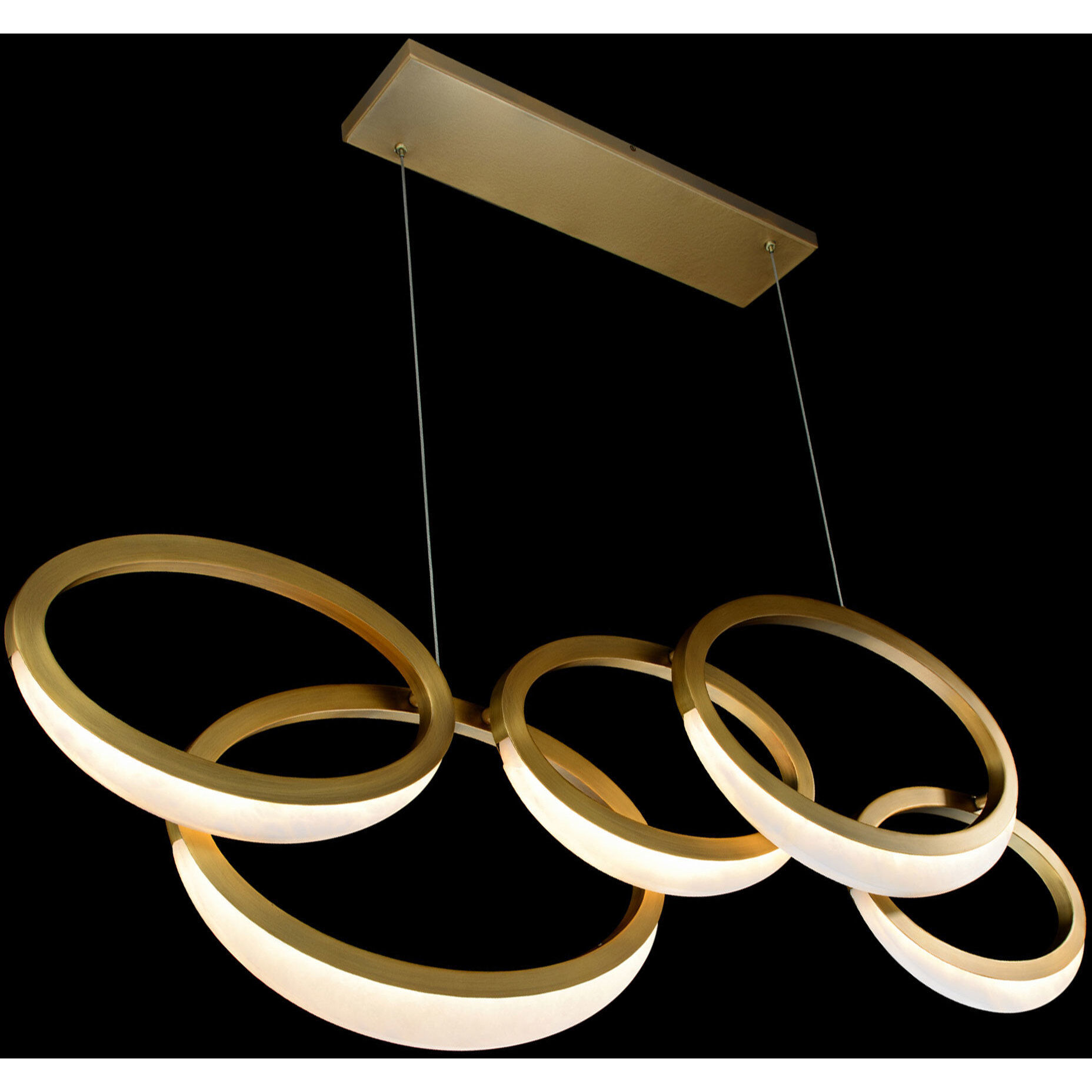 Orion 1 Light 4.5 inch Aged Brass Pendant Ceiling Light