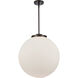Franklin Restoration Beacon 1 Light 18 inch Oil Rubbed Bronze Pendant Ceiling Light in Incandescent, Matte White