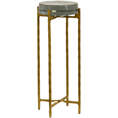 Jolly Rancher 23 X 9 inch Clear Smokey Gray-Gold Accent Table