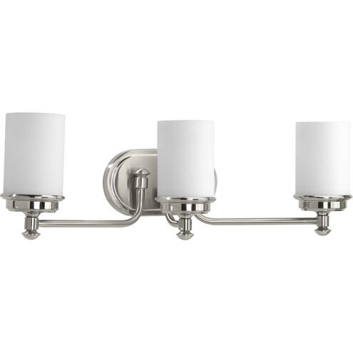 Folsham 3 Light 24 inch Brushed Nickel Bath Vanity Wall Light, Design Series