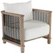 Emoto Pearl and Aged Bronze and Willow Outdoor Chair