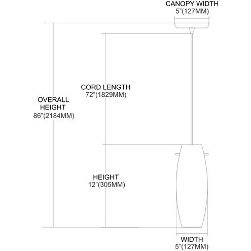 Graham Pl 1 Light 5 inch Polished Chrome Mini Pendant Ceiling Light in Standard