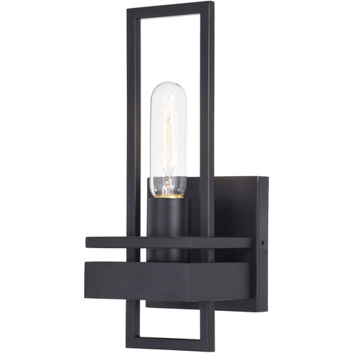 Marquis 1 Light 5 inch Matte Black Wall Light