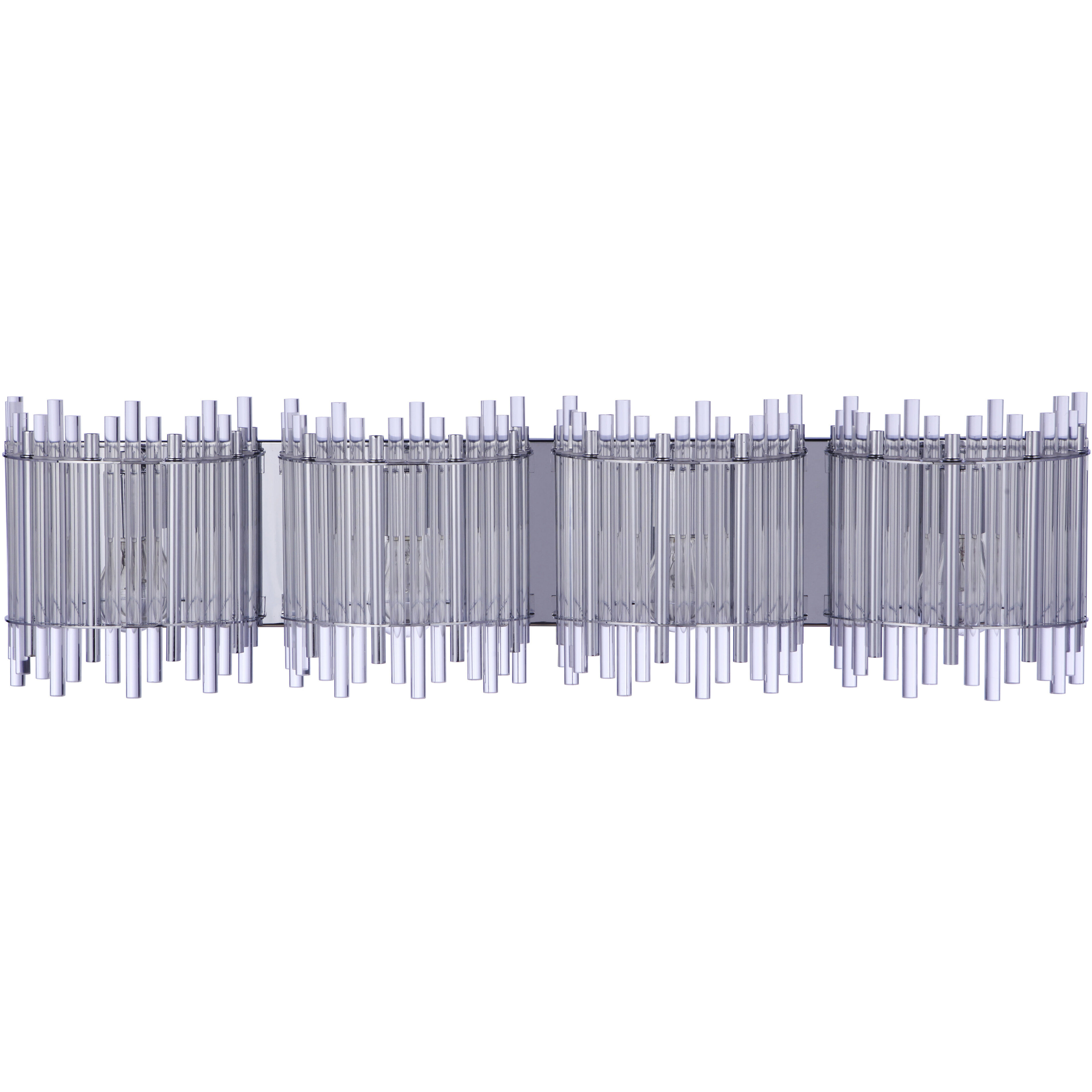 Reveal 4 Light 34.25 inch Chrome Vanity Light Wall Light