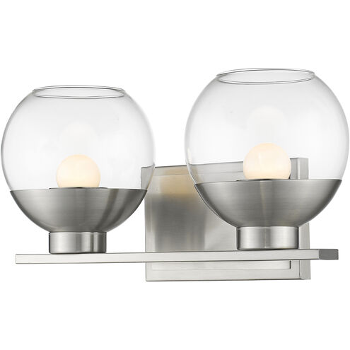 Osono LED 14.25 inch Brushed Nickel Vanity Wall Light