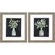 Florals Collection Green Framed Art