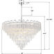 Addis 28 Light 49 inch Polished Chrome Chandelier Ceiling Light