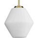 Copeland 1 Light 10 inch Brushed Gold Pendant Ceiling Light