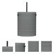 Tamburo 8 1 Light Black Stem Pendant Ceiling Light