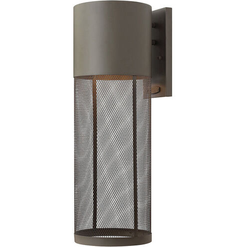 Aria LED 22 inch Buckeye Bronze Outdoor Wall Mount Lantern, Large