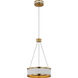Chapman & Myers Connery LED 10 inch Matte White Ring Pendant Ceiling Light