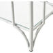 Bamboo Grove 72 X 28.5 X 13.5 inch Textured White with Clear Shelf