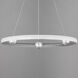 Nodes LED 24 inch Brushed Aluminum Ring Pendant Ceiling Light