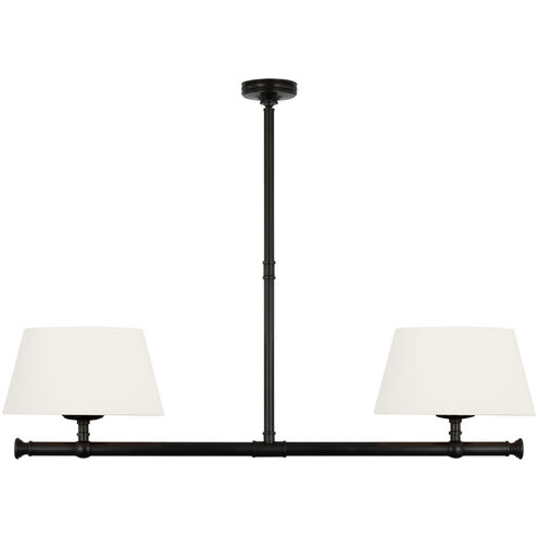 Chapman & Myers Marion LED 56 inch Bronze Linear Chandelier Ceiling Light