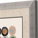 Abstract Collection Elegant Contemporary In Brushed Silver With Black Lip Framed Art