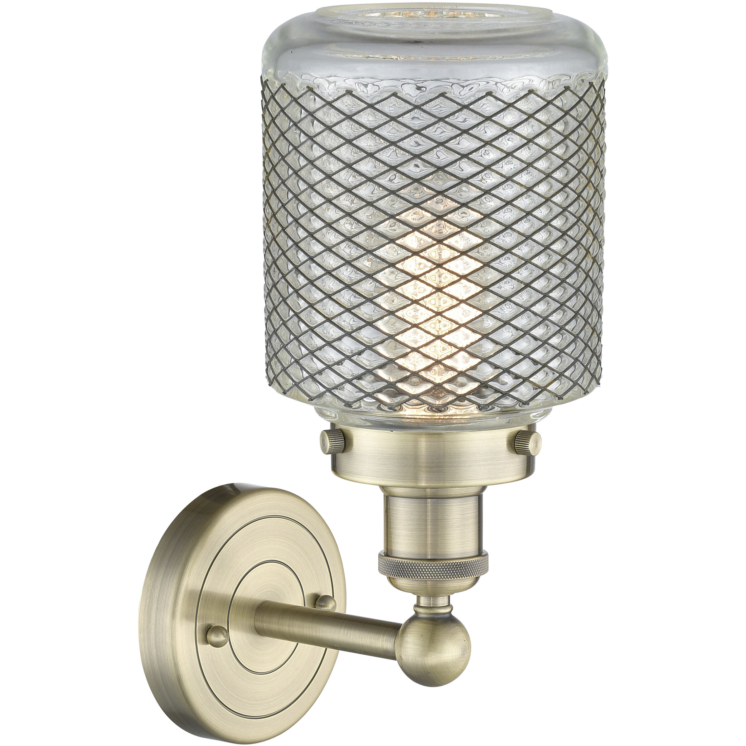 Stanton Sconce Wall Light in Antique Brass
