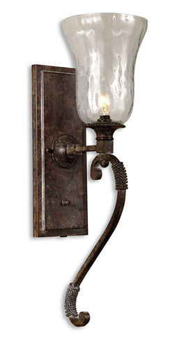 Roseboro 1 Light 7 inch Antique Saddle Wall Sconce Wall Light