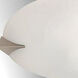 Franco-Goccia 2 Light 20 inch Polished Steel Flush Mount Ceiling Light