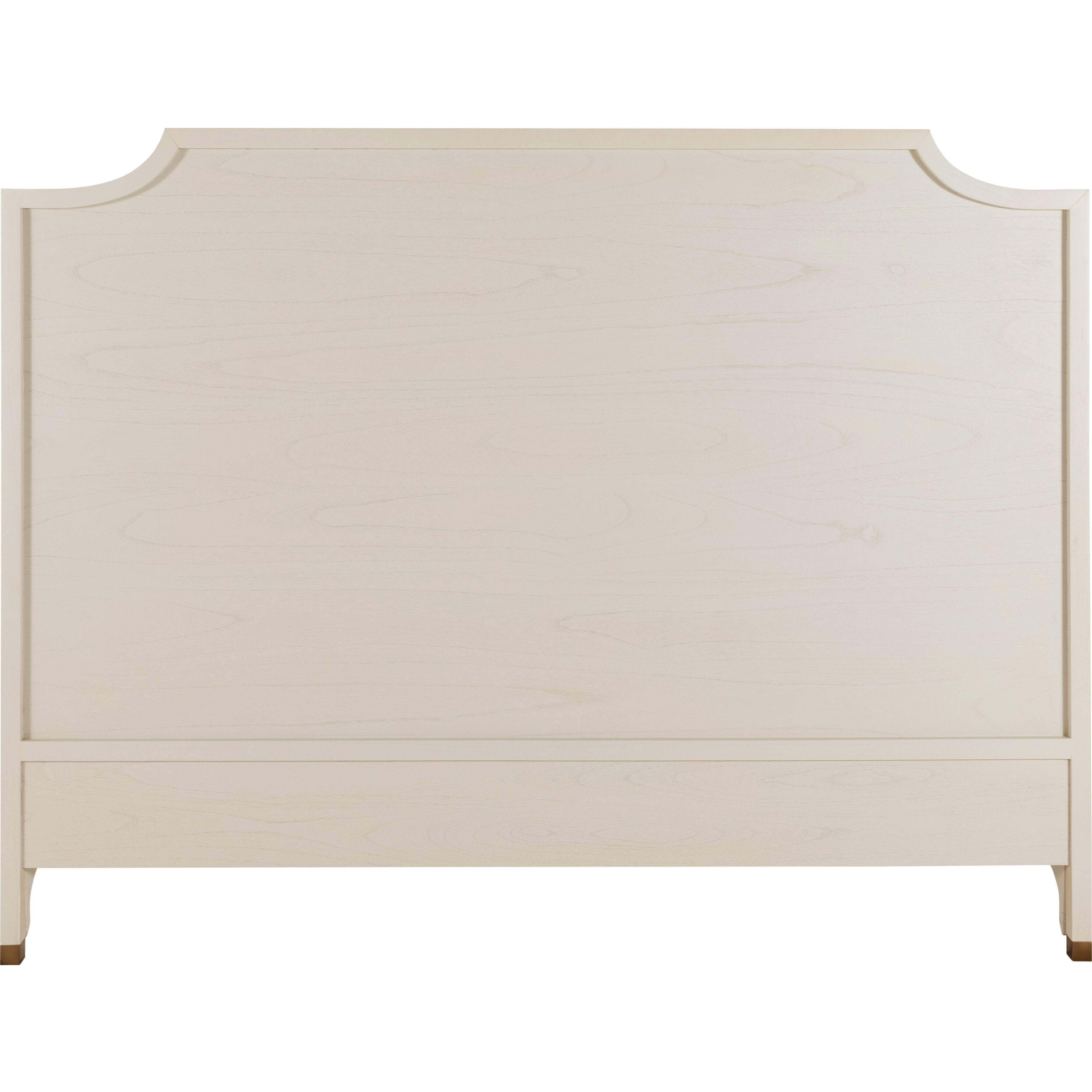 Alexandra Cerused White and Stained Gold King Bed