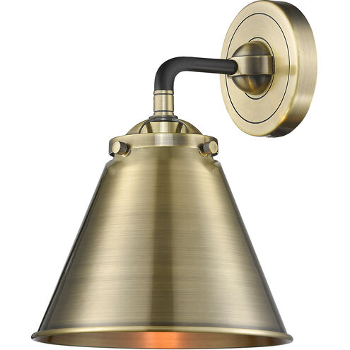 Nouveau Appalachian LED 8 inch Black Antique Brass Sconce Wall Light, Nouveau