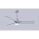 Atlas Alessandra-LK 42 inch Brushed Nickel Indoor/Outdoor Ceiling Fan