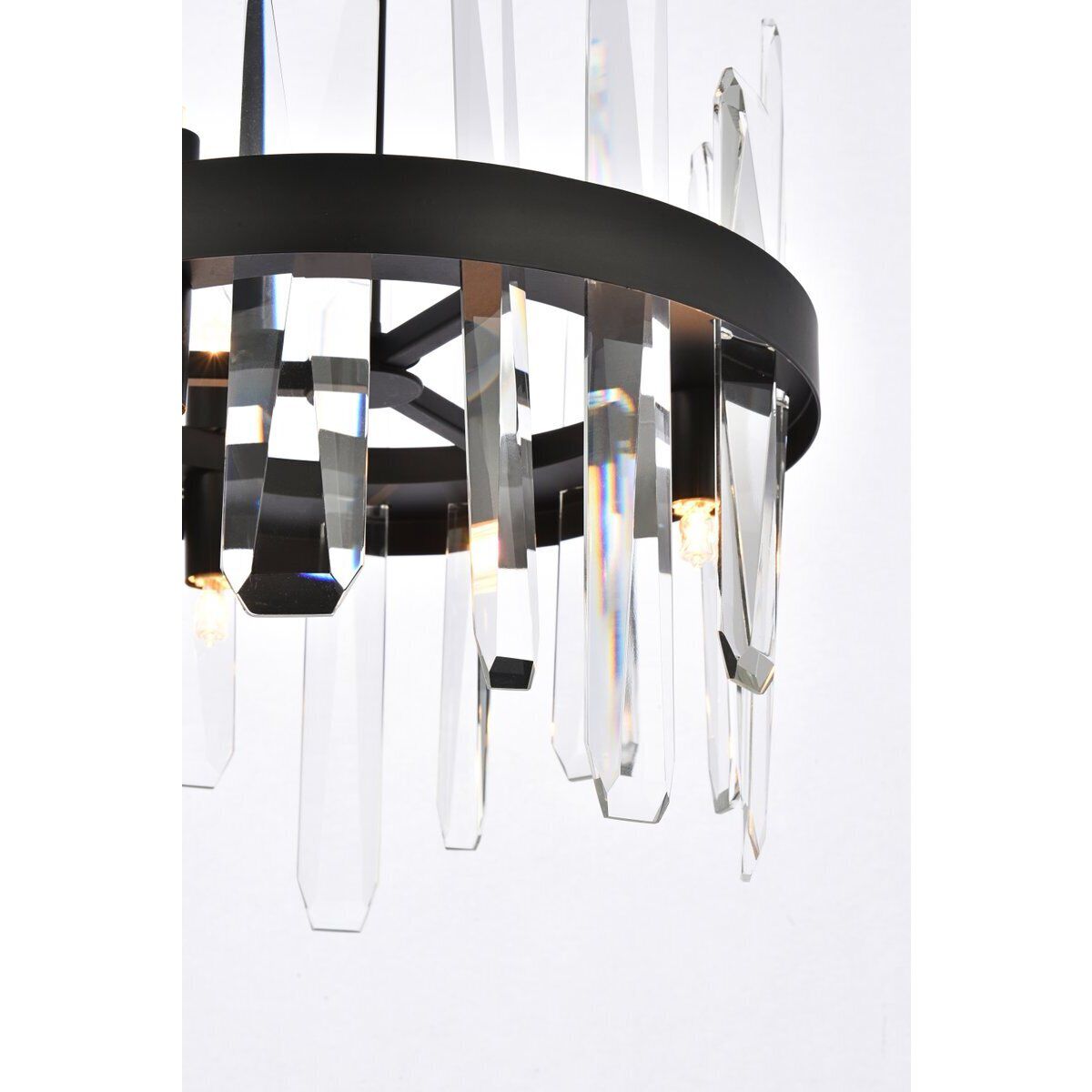 Serena 6 Light 12 inch Black Pendant Ceiling Light