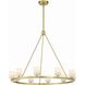 Aragon 10 Light 34.75 inch Soft Brass Chandelier Ceiling Light in White