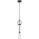 Textile Collection - Chloe Family LED 5 inch Matte Black Pendant Ceiling Light