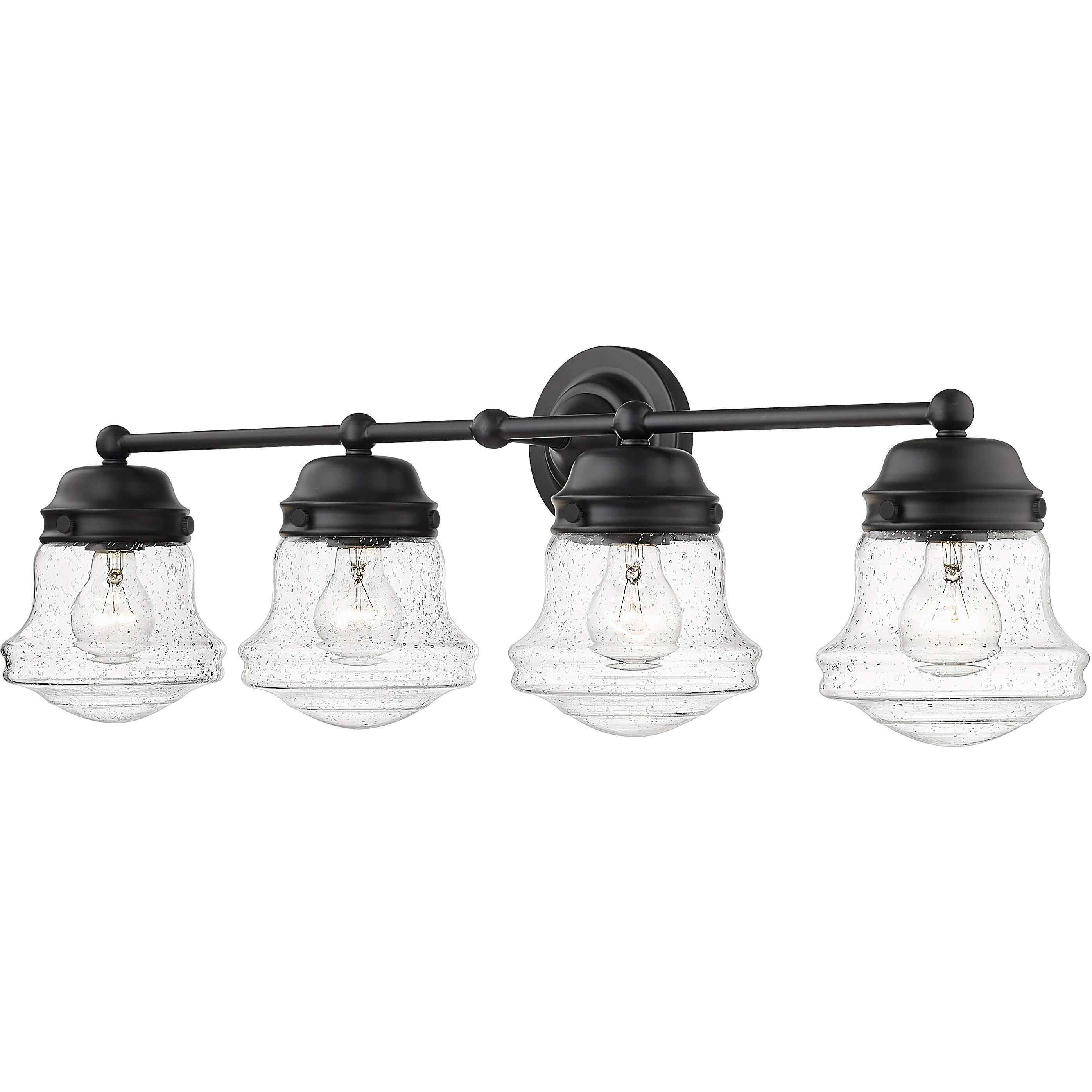 Vaughn 4 Light 31.5 inch Matte Black Vanity Wall Light
