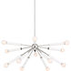 kate spade new york Monroe 12 Light 32.38 inch Polished Nickel Chandelier Ceiling Light in Polished Nickel / Gloss White