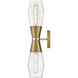 Livie LED 5 inch Lacquered Brass Sconce Wall Light