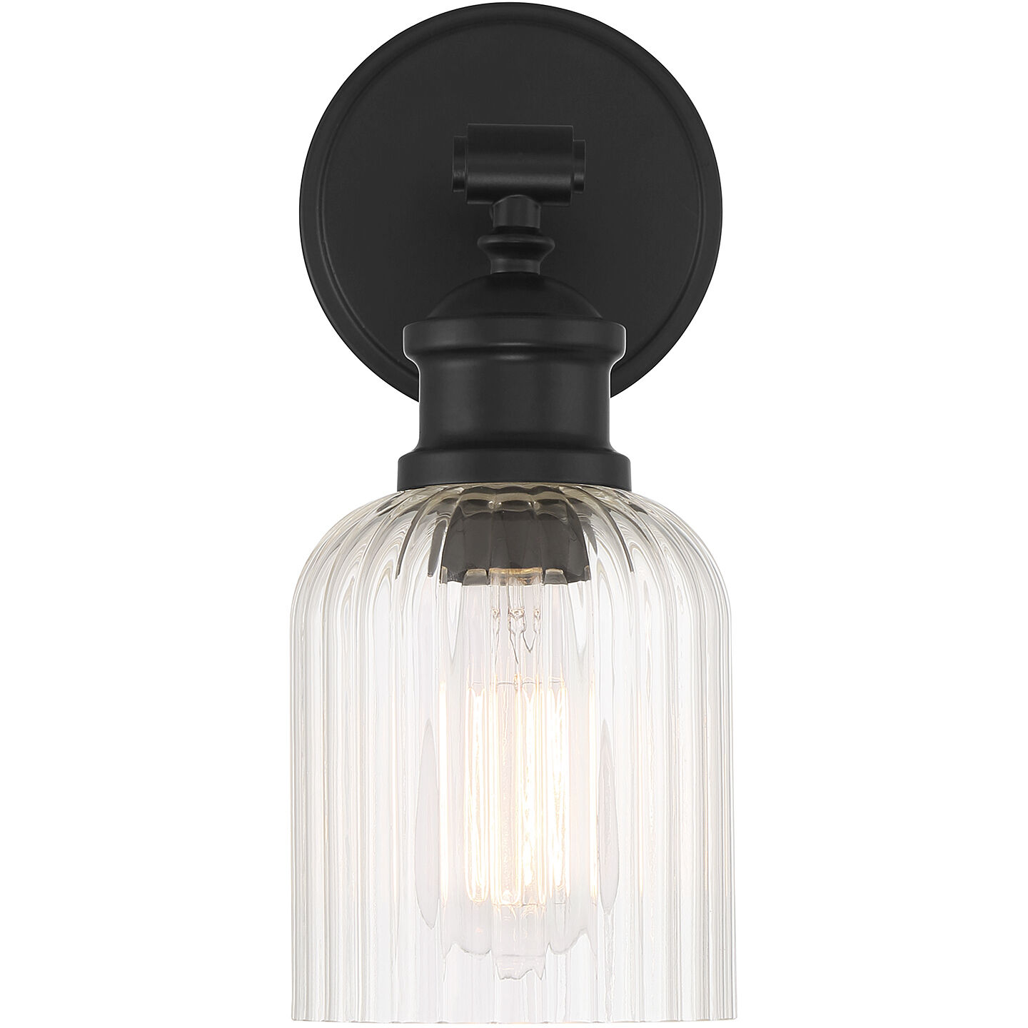 Vintage 1 Light 5 inch Matte Black Wall Sconce Wall Light