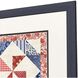 Simple American Red and White and Blue Framed Art, Propac