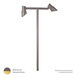 Miniature 12 7 watt Solid Brass Coated in Bronze Path Lighting in 2700K, Bronzed Brass, Path and Area Light, WAC Landscape