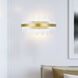 Genevieve LED 24 inch Medallion Gold Wall Light