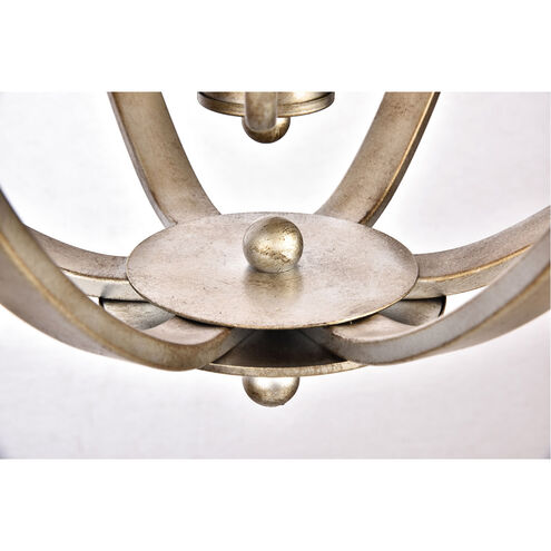 Goleta St 4 Light 18 inch Vintage Sliver Pendant Ceiling Light