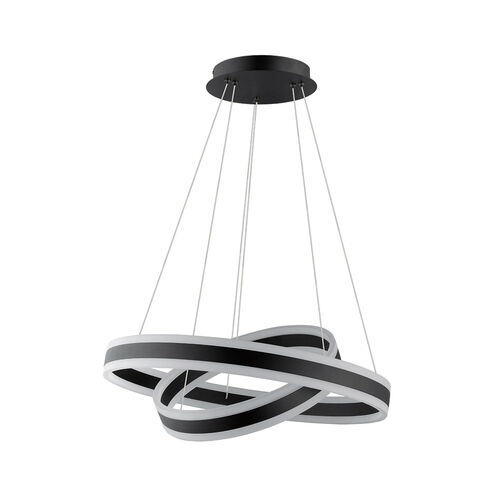 Tonarella 2 Light 24 inch Black Pendant Ceiling Light