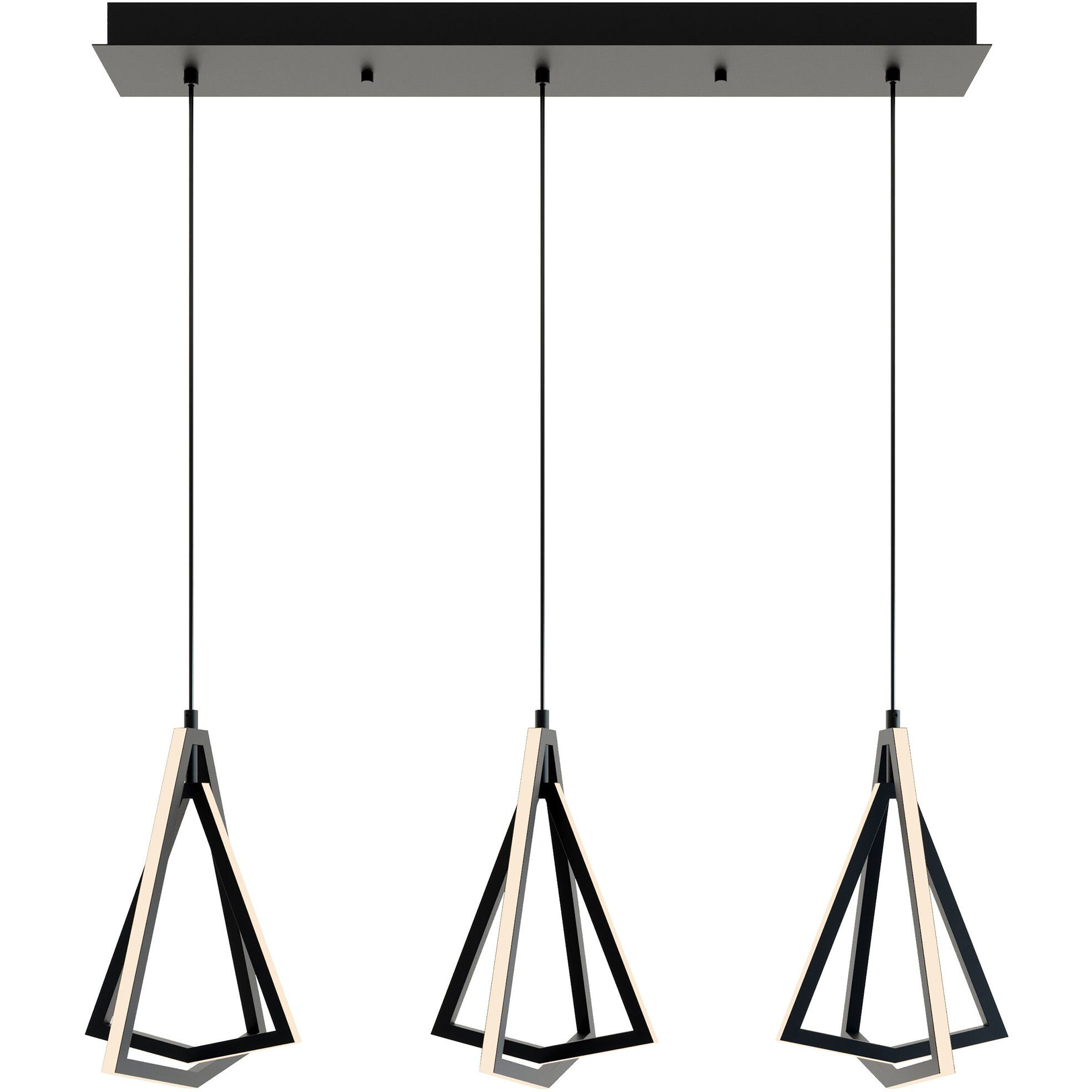 Gianna 3 Light 12.66 inch Black Pendant Ceiling Light