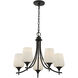 Octave 5 Light Matte Black Chandelier Ceiling Light, Essentials