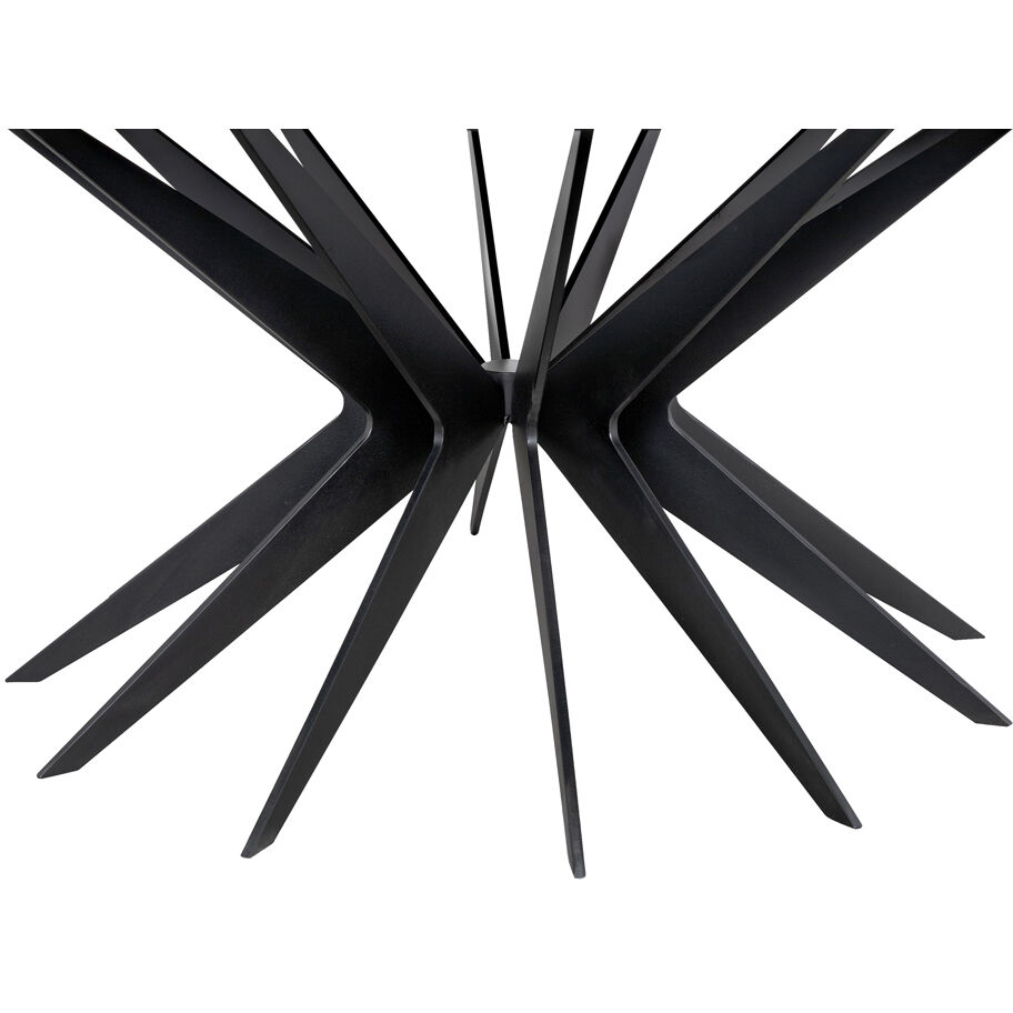 Spider 40 X 40 inch Matte Black Coffee Table