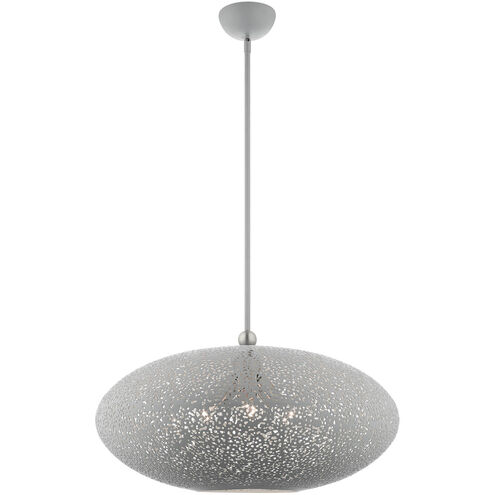 Charlton 3 Light 24 inch Nordic Gray with Brushed Nickel Accents Pendant Ceiling Light