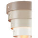 Graduation 1 Light 18 inch Taupe/Champagne Pendant Ceiling Light